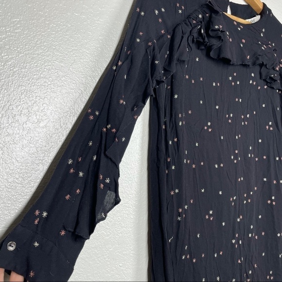 Label Ritu Kumar Black Celestial Ruffle Dress - Picture 8 of 11